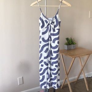 Fighting Eel Dress Jayden midi dress tie front XS